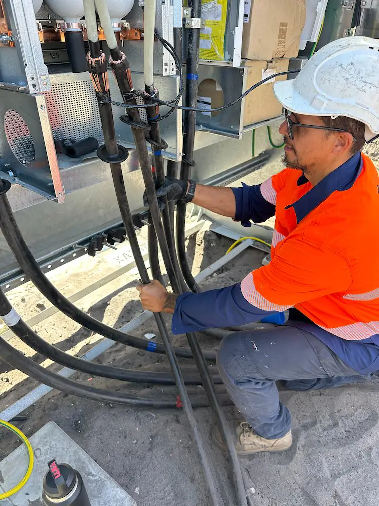 HV and LV cable trenching on a Western Australian civil site