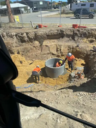 Pipe installation for Bellevue metro rail drainage upgrade