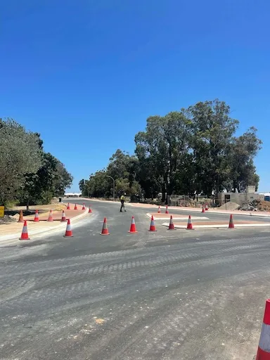 Caversham Roundabout project in Caversham, Western Australia