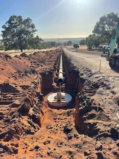 Gin Gin Storm Water project in Gin Gin, Western Australia